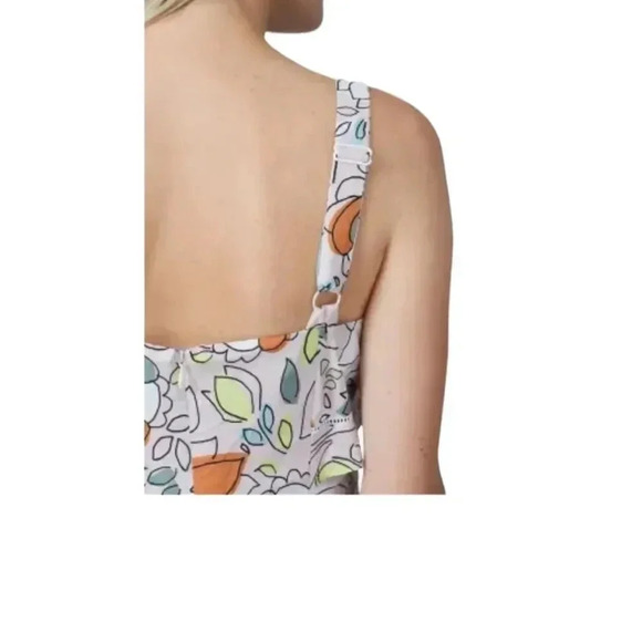 Slate & Willow Floral Peasant Maxi Dress Sleeveless Straps Square neckline 6 RTR - Picture 3 of 12